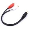 VECASDEN RCA 1 Male to 2 Female Audio Speaker Y