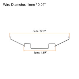 sourcing map 4pcs CPU Cooling Fan Buckles, 9cm Wire Buckle Top Hook Fixing Clips PC Motherboard CPU Radiator for Computer Cooling Accessories