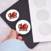 24 x 40mm Round 'Welsh Red Dragon' Stickers (SK00067307)