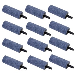 AQUANEAT Aquarium Air Stones 2 inch 12 Pack, Bubble Stone, Aerator Bubble Diffuser, Air Pump Accessories for Aquariums, Fish Tanks, and Hydroponics