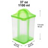 Youngever 2 Pack Pickle Container with Strainer, Plastic Pickle Holder