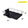 Space-Saving 3-Piece Dish Drainer Rack Set with Cutlery Holder -