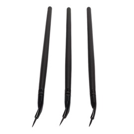 Pincel Delineador de Ojos Fino, Pincel Delineador de Ojos de Punta Fina, 3 Brochas de Precisión para Delineador de Ojos, Juego de Brochas de Maquillaje Profesional, Brochas de Gel