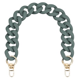 QUARKZMAN Acrylic Handbag Chain Strap 17.7 Inch Replacement Strap for Flat Handbag