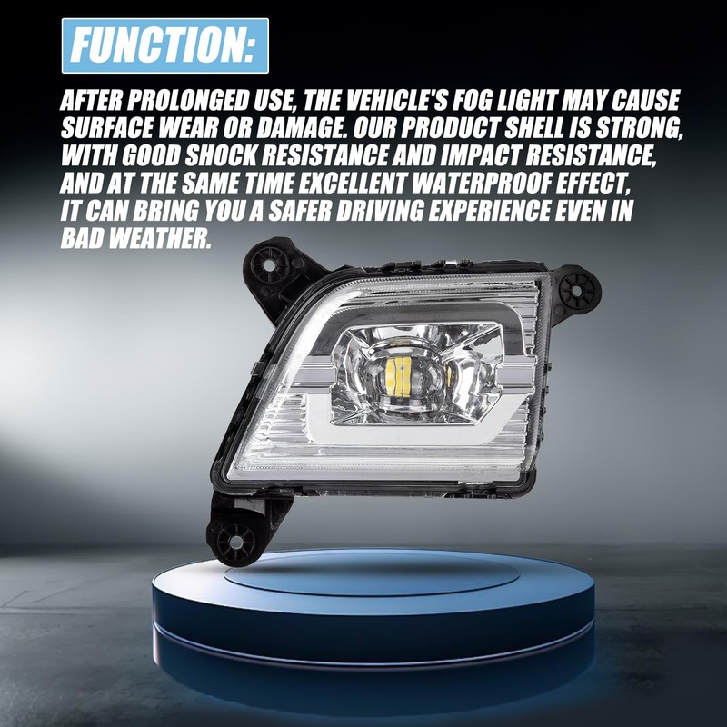 RANSOTO LED Fog Lights for 2019-2023 Chevy Silverado 1500 2500HD
