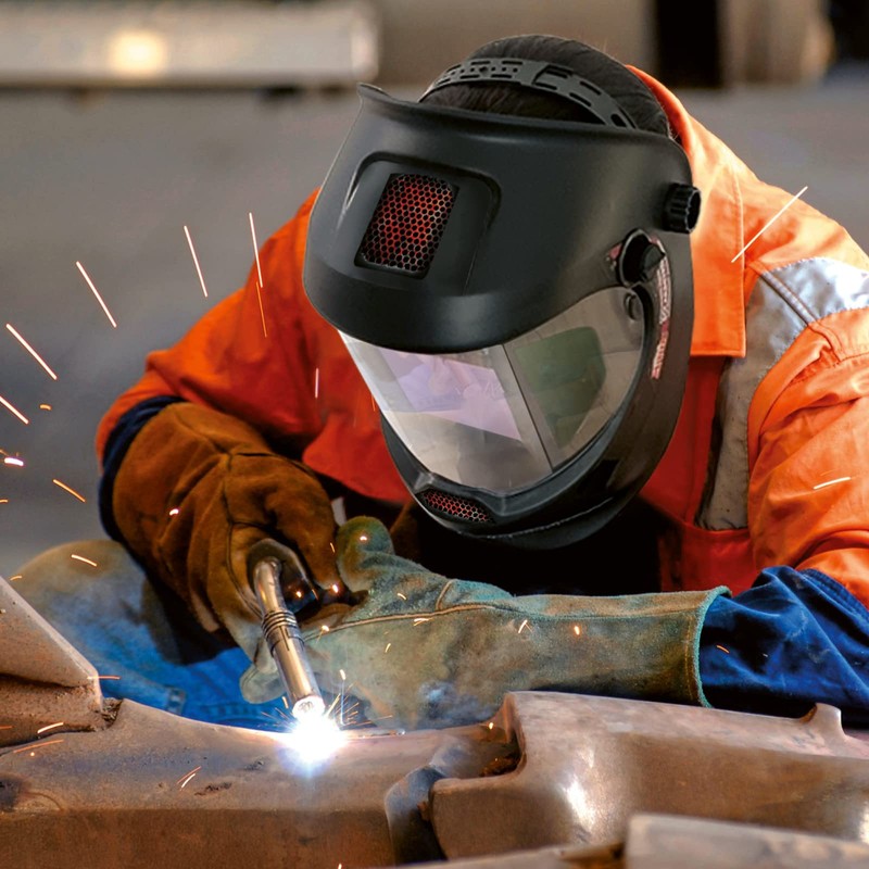 Mauk Automatic Welding Helmet with Field of View Widening 180°