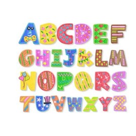 ulricar 26pcs A-Z Alphabet Patches 1 Set Alphabet Letter Patches Colorful English Letters Embroidered Iron on Patch Appliques Badge Decorative Repair Patches