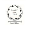 CAA Trading™ 100 x Baked with Love Stickers Baking Cakes