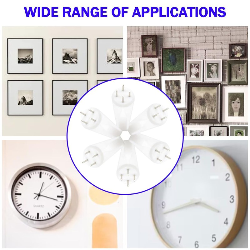 Yosawo 30 Pieces Picture Hooks Non-Trace Hook Plastic Hardwall Hanger