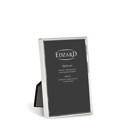 Edzard photo frame, picture frame Otto, silver plated, tarnish protected, for photo 4x6 Inch (10 x 15 cm)