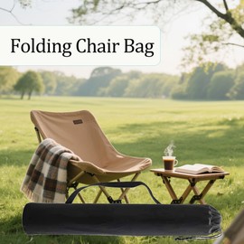 XLANMAY 3PCS Camping Chair Replacement Bags - Sturdy Chair Bags for Folding Chairs Carry Storage Bag for Camping Chair Outdoor Travel (Black/No Chairs Included)