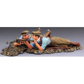 Thomas Gunn Miniatures World War 1 GW002 British Dismounted Cavalry Machine Gun Team 1:30 Scale Pewter