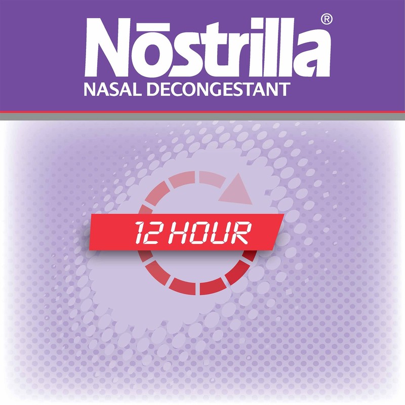 Nostrilla Nasal Decongestant, Effective Relief of Nasal Congestion, Up to