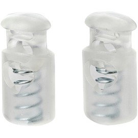 Prym 416660 KST transparent Kordelstopper, Kunststoff, 1 Loch, 2 Stück, Plastik, 9.5 x 6 x 2 cm