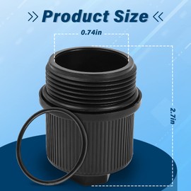 𝟐𝟎𝟐𝟒 𝐔𝐩𝐠𝐫𝐚𝐝𝐞 190030 Pool Filter Drain Plug Cap (with O-Ring) Assembly, for Pentair Clean & Clear Plus, Fns Plus, and Quad D.E.Pool Filter Parts - 2Pack