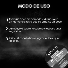 Pomada Para Cabello Cubre Canas Base Agua Fijación Fuerte