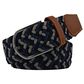 BUZZxSELECTION LBT002 Men's Design Braided Belt Casual Elastic Waist Adjustable