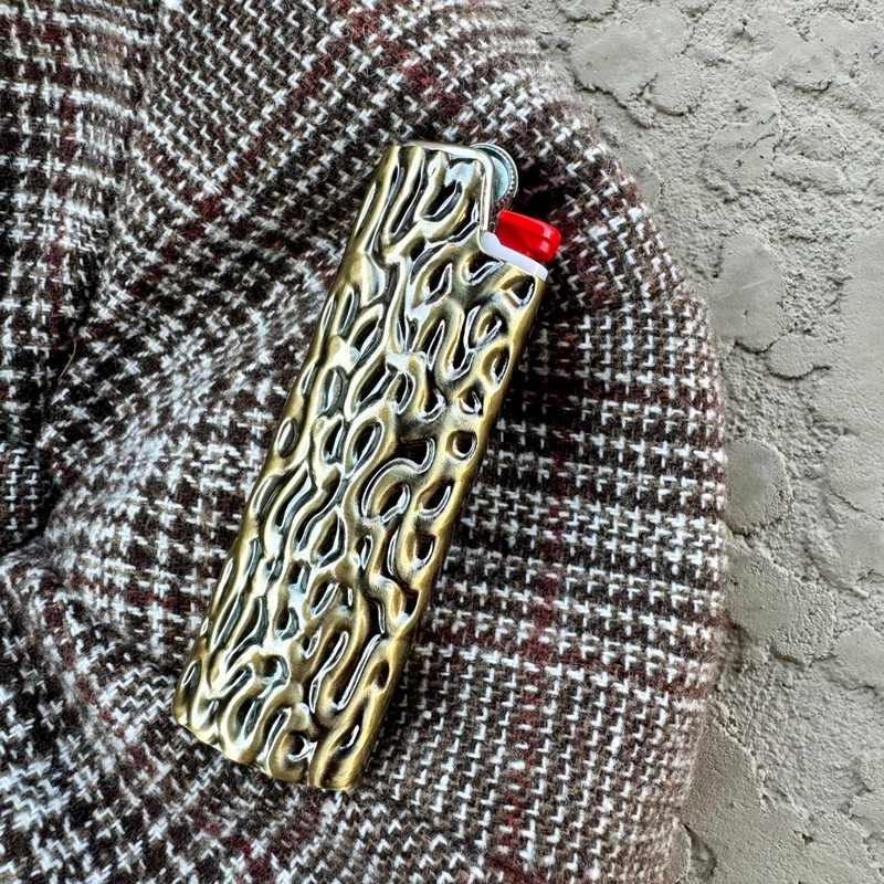 Metal Lighter Case Compatible BIC Standard J6 - Durable Lighter