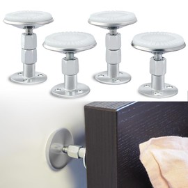 FASIUCHOI 4PCS Upgraded Headboard Stoppers for Wall, Adjustable Bed Noise Stopper with Wall Protection, Bed Stoppers for Headboard for Bed Frame, Sofa, Cabinet, Easy to Install (1.3in-3.4in)