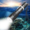 LIAISIMI Diving Torch Professional Bright Waterproof Safety Underwater Lamp 3