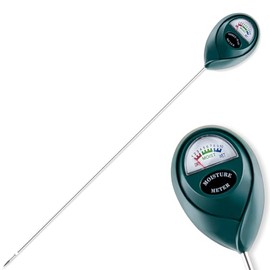Tennedriv Green Medidor de humedad de suelo de sonda larga para plantas al aire libre, medidor de agua para plantas al aire libre, medido...