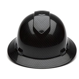 Pyramex SHINY BLACK GRAPHITE FULL BRIM PROTECTIVE CONSTRUCTION HARD HAT 4 POINT RATCHET