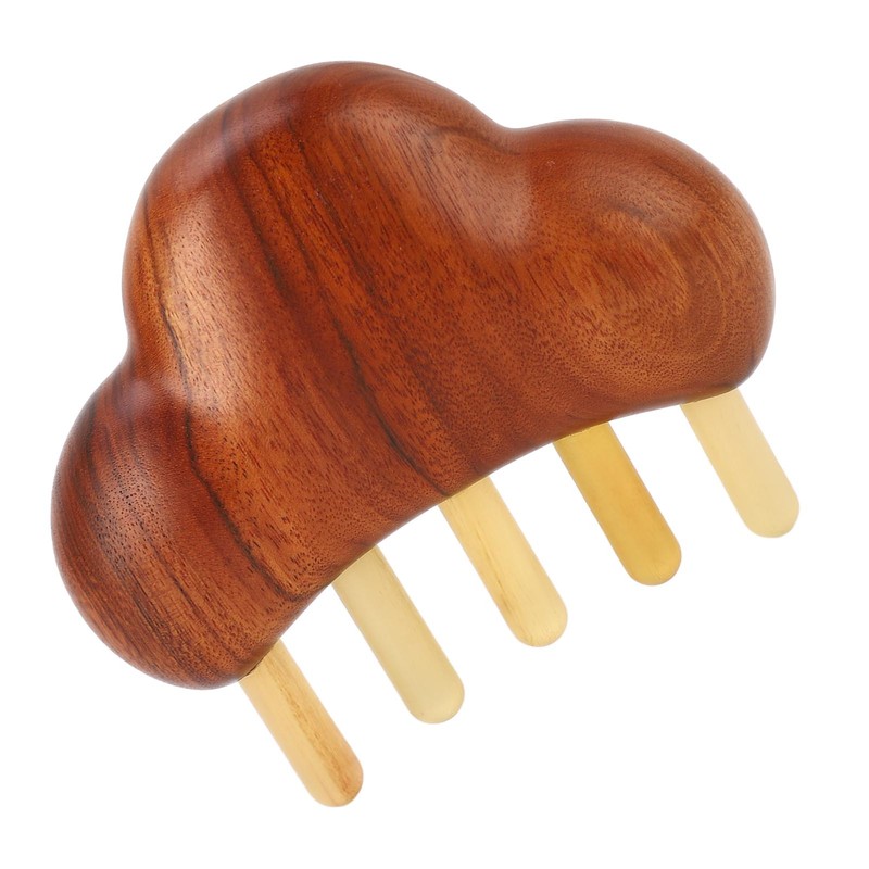 Rosewood Meridian Comb Wide Comb Teeth Reduce Stress Wooden Scalp