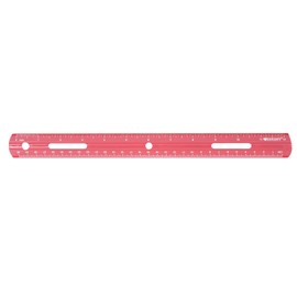 Westcott Plastic Ruler, 12 Inches/30 Centimeters, Red (16016)