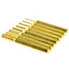 ToolTreaux 8pc Brass Pin Punch Set for Metal Crafting Hobby