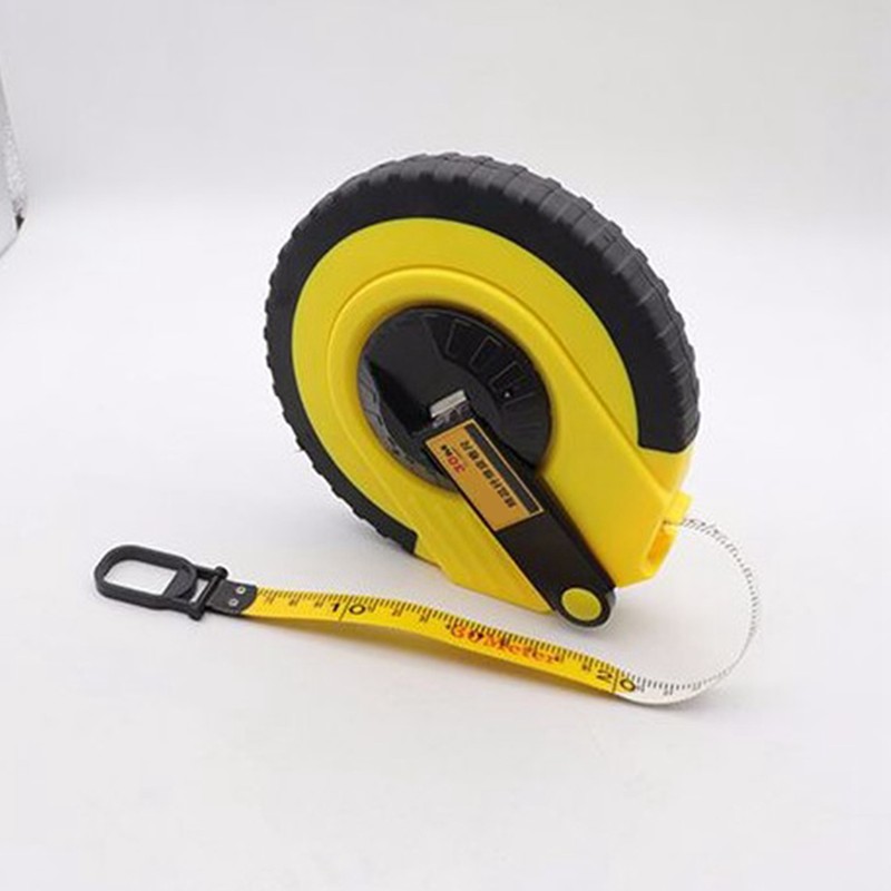 Circular Tape Measure Round Disc Steel Ruler Plastic Shell Accurate