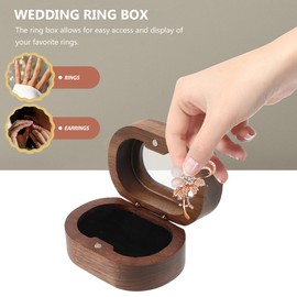 Box Mens Rings Ring Case Ring Organizer Ring Bearer Case Ring Holder Wood Mobestech