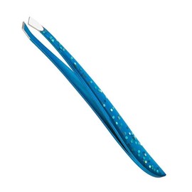 TRIM Azure Collection Slant Tip Tweezers - Precision grounded tip catches even the finest hair Angled to match the natural arch of your eyebrows for more control, TRIM Azure Slant Tip Tweezers, 1 Piece / TRIM Azure Collection 슬랜트 팁 핀셋 - 정밀 접지 팁으로 가장 미세한 머리카락도 잡을 수 있습니다 눈썹의 자연스러운 아치에 맞게 각진 각도 더 많은 제어를, TRIM Azure 슬랜트 팁 핀셋, 1개