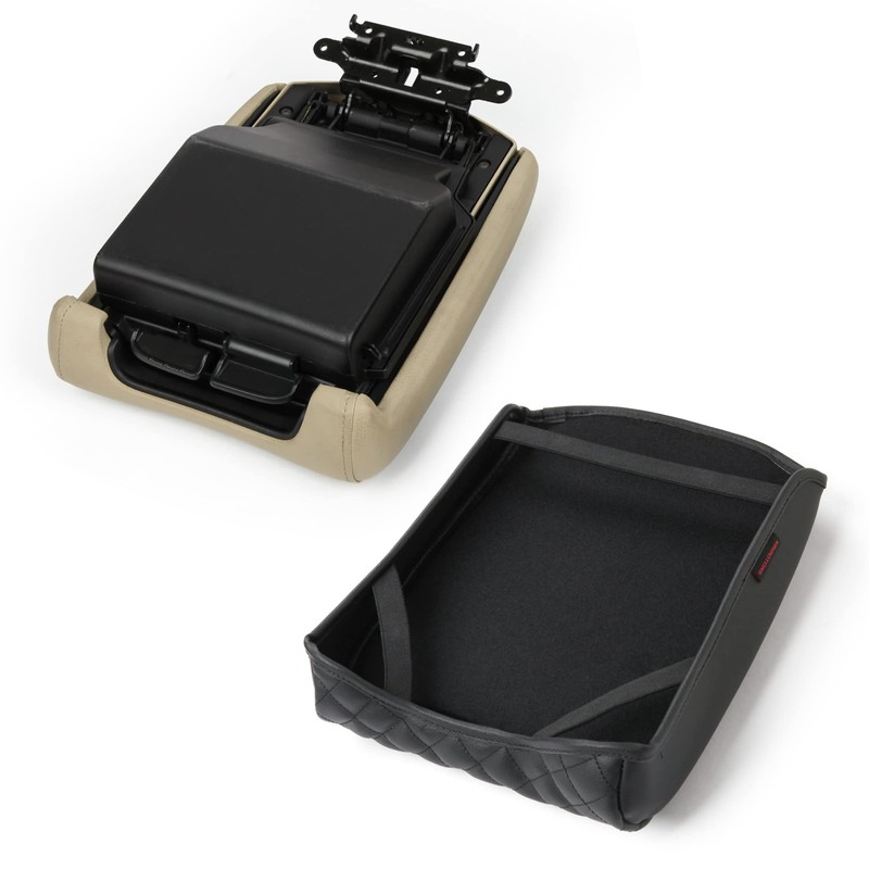 KMMOTORS MDX(2014~2020) Center Console Cover, Armrest Cushion, Vegan Leather, Car