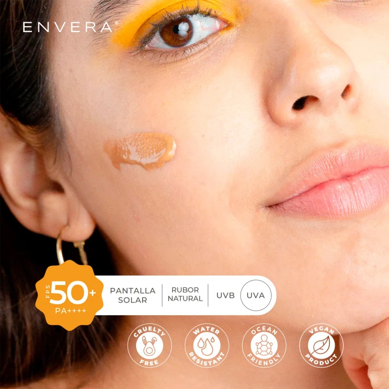 Duo Facial Protector Solar Light Oil Control + Barra Color