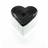 Eddingtons 8-Piece Deep Heart Cookie Cutter Set, Silver
