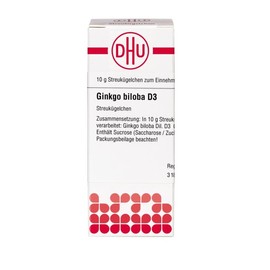 Ginkgo Biloba D3 DHU Globules, 10 g Globules