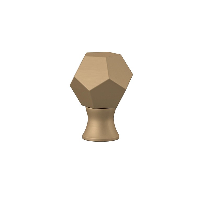 Ameriwood Home Decorative Modern Glam Geometric Knob Pull, Gold, 20