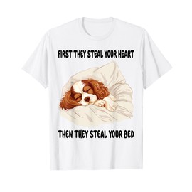 Cavalier King Charles Spaniel Sleeping Pajamas Nightgown T-Shirt
