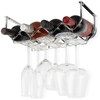 Wallniture Piccola Under Cabinet Wine Rack & Glasses Holder Kitchen