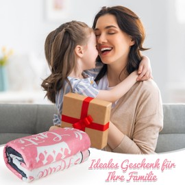 Giftota 40th Birthday Women, 150 x 130 cm Gifts for Women Blanket, Gifts Blanket for 40th Birthday, Fluffy Blanket, 40th Birthday Woman Blanket, for Women, Mother, Wife, Grandma