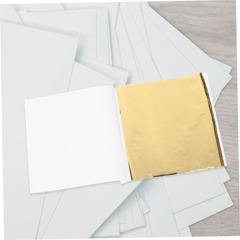 VILLFUL 200pcs Gold Leaf Sheets for DIY Crafts and Art