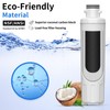 MIWF6200 Water Filter Compatible with Midea MRS26D5AST MF-2008-R2, Insignia NS-WF26SS0-1,