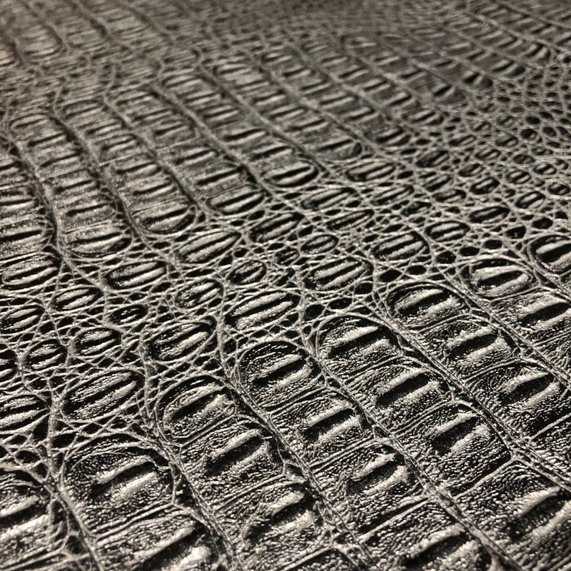 Alligator Fabric, Soft Textured Crocodile Vinyl Faux Leather, Gator Skin