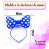 12 Piezas de Diademas con Luz LED, Diseño de Lunares,