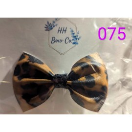 H&H Bows Leopard Bow Hair Clip for Girls