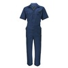 Natural Uniforms Mens Short Sleeve Zip Up Coverall, Stain and