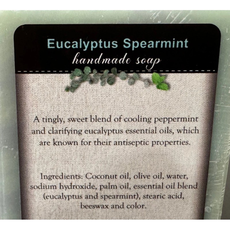 Garden Path Soap EUCALYPTUS SPEARMINT BAR SOAP - Handcrafted Refreshing,