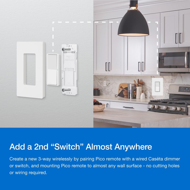 Lutron Claro Smart Switch 3-Way Kit for Caseta Smart Lighting,
