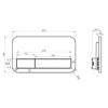 Villeroy & Boch ViConnect Betätigungsplatte E200 weiß # 92249068