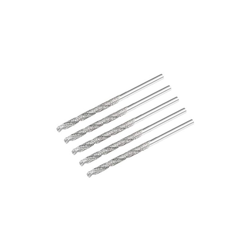 sourcing map 2.5mm Diamond Twist Drill Bits High Speed Steel
